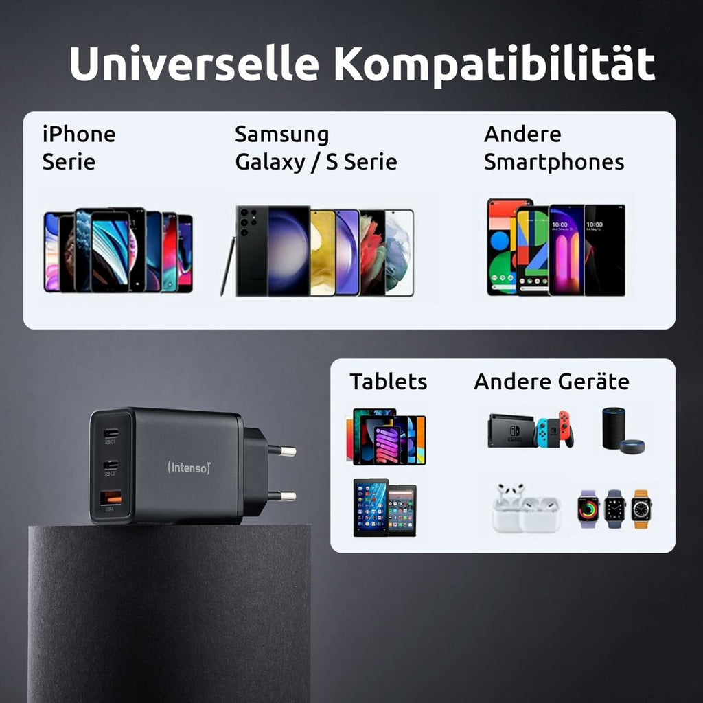 Wall Charger INTENSO W65ACC Black 65 W