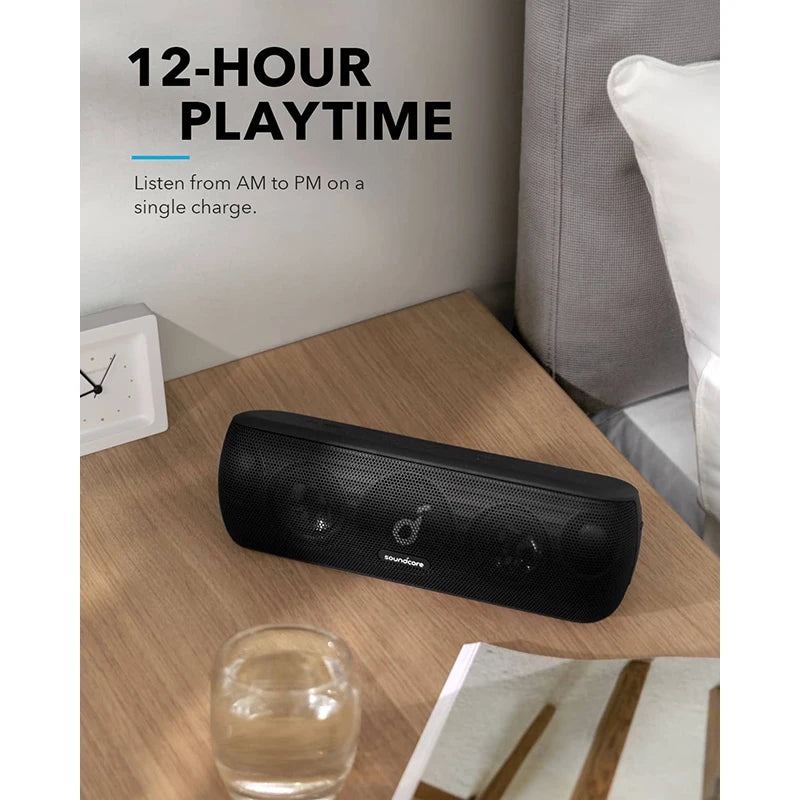 Anker Soundcore Motion+ Bluetooth Speaker - Hi-Res 30W Audio, Extended Bass & Treble, Wireless HiFi Portable Speaker